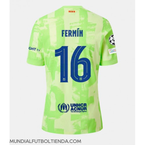 Camiseta Barcelona Fermin Lopez #16 Tercera Equipación Replica 2024-25 mangas cortas